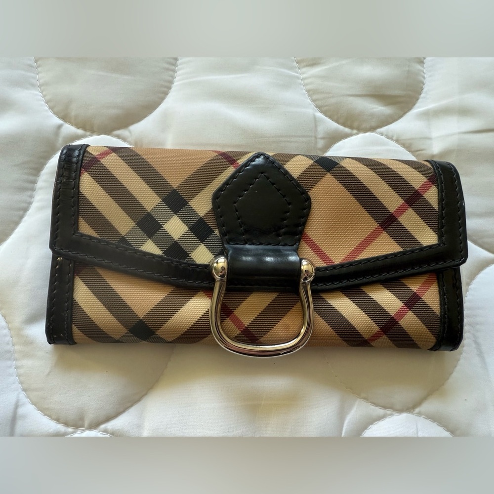 Burberry Nova Check Tri-Fold Wallet